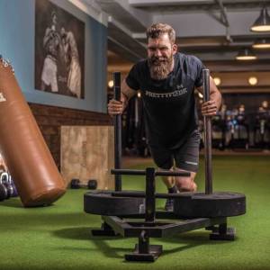 Sporter duwt blok FSR Fitness reparatie merken